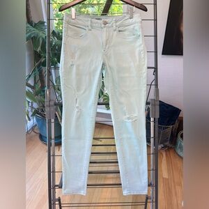 Soft Mint Green Midrise Jegging - American Eagle - Size 8